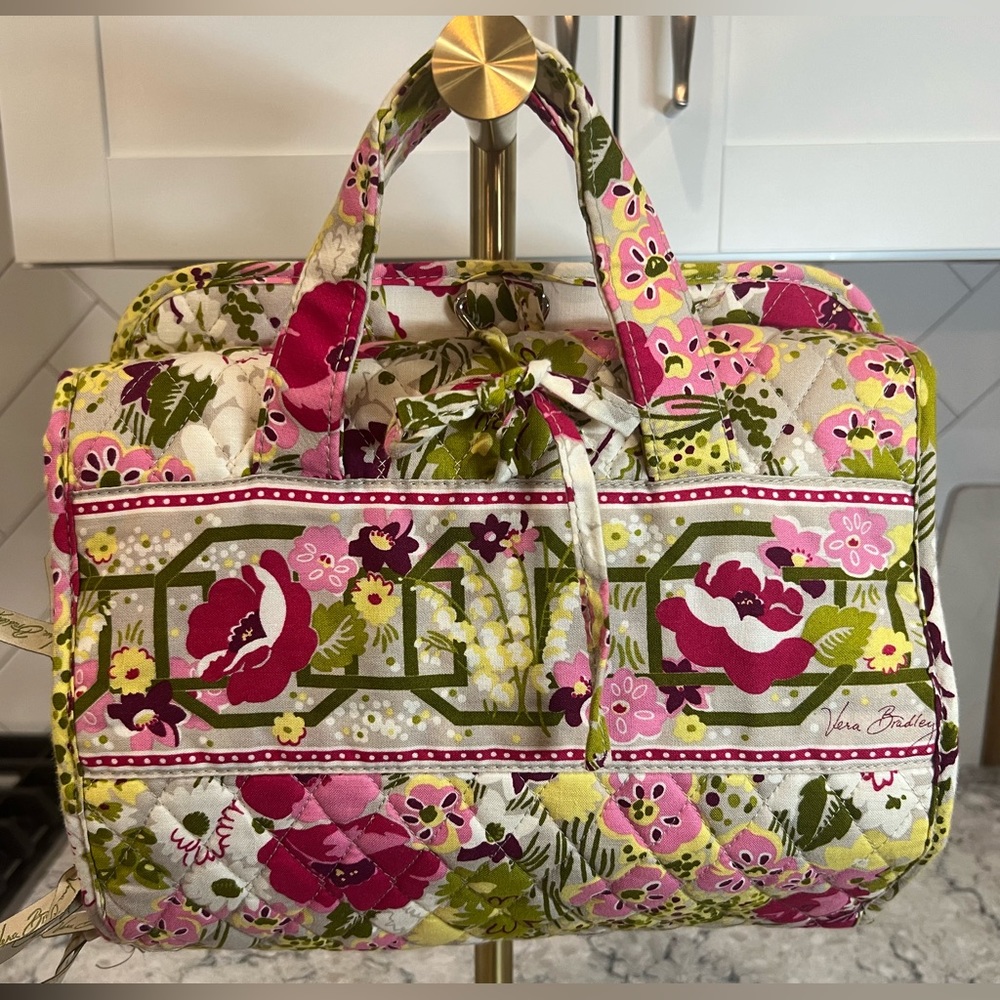 Vera Bradley Hanging Travel Organizer Make Me Blush Makeup Organizer Beauty Bag